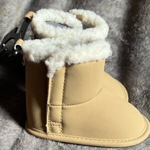 Carter's Tan Fleece-Lined Kids Boots